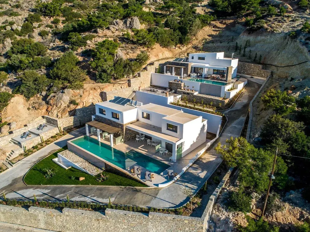 Hillside Villa With Private Waterfall Pool and Glorious Terrace With Panoramic Views