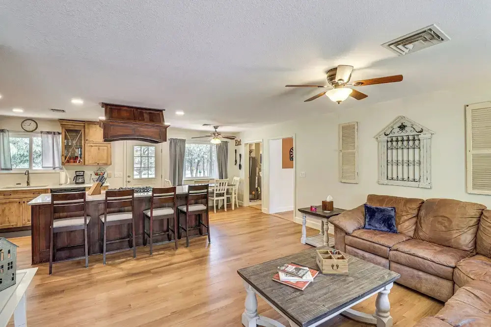 Near Woodland Lake Park: Home w/ Fire Pit!