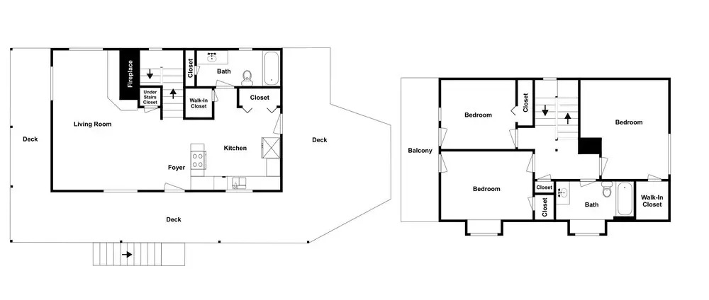 Beautiful Log House: Large Deck & Private Hot Tub 3 Bedroom Home