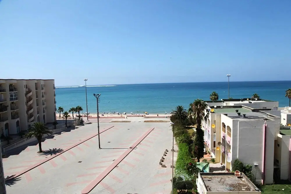 Apartment with One Bedroom in Tanger, with Wonderful Sea View, Pool Access And Furnished Balcony - 50 M From the Beach