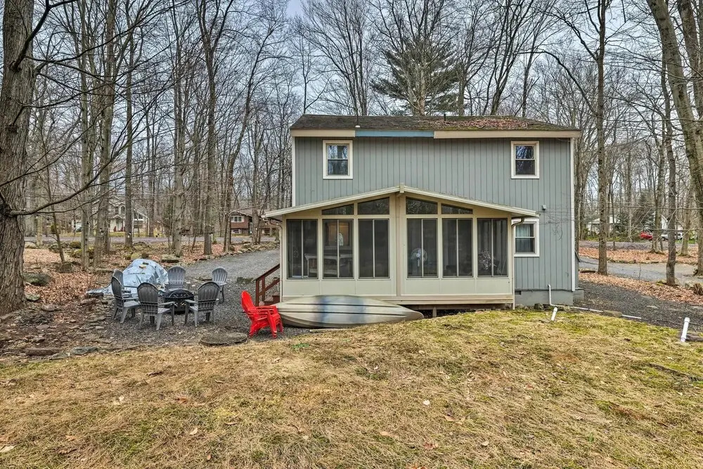 Walk to Locust Lake Poconos Vacation Home