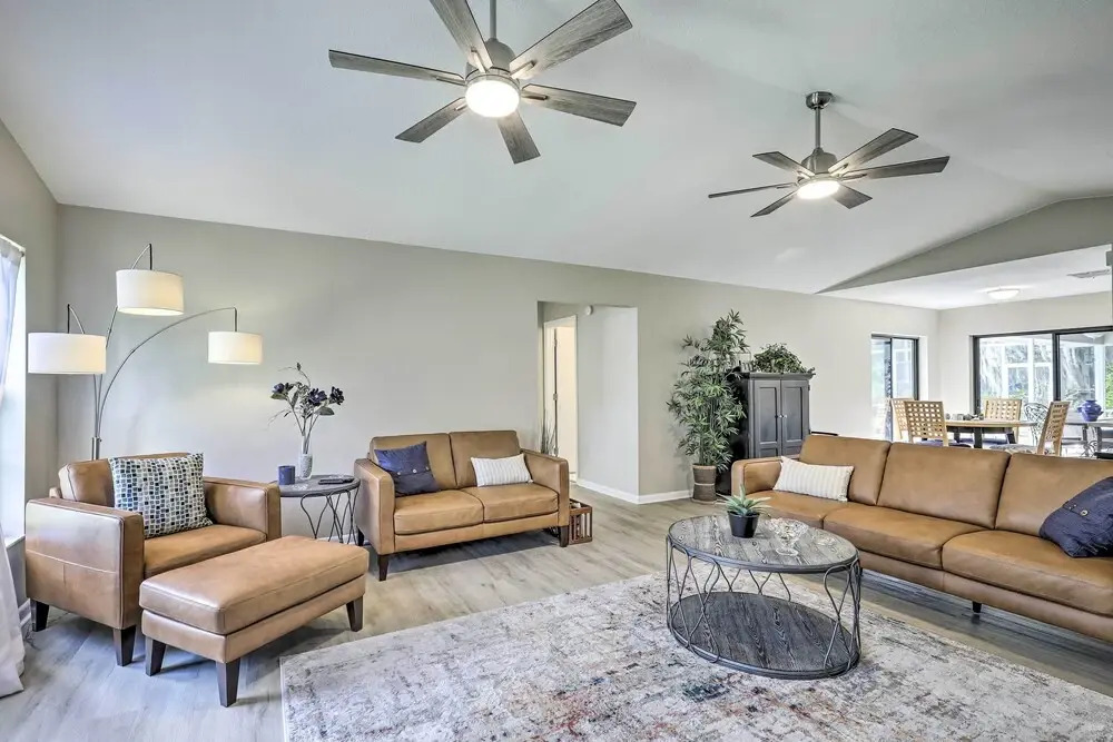 Palm Harbor Home w/ Pool & Golf Course Views!