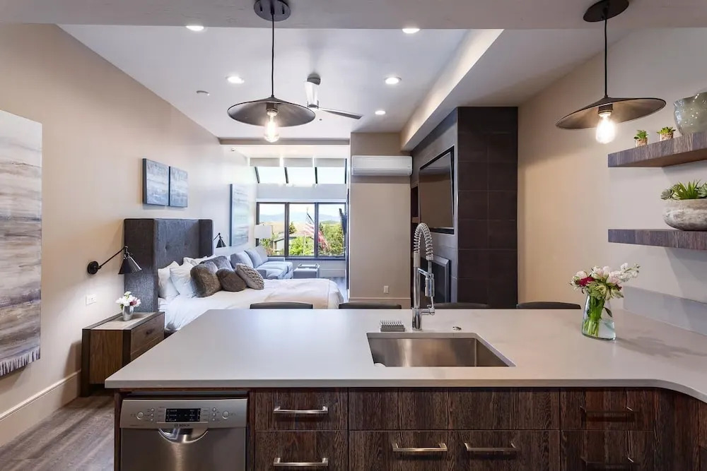 Modern Magic At Park City Base Studio Bedroom Condo by RedAwning