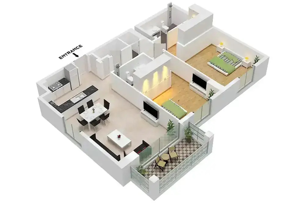 LUX The La Mer Luxury Burj View Suite 3