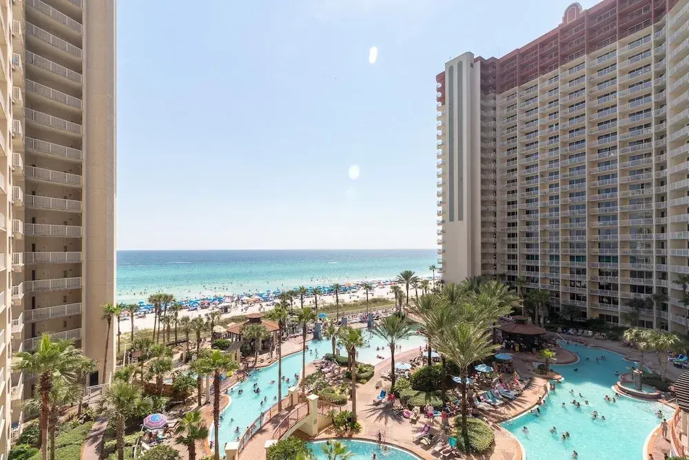 Shores Of Panama 621-sleeps 8, Free Beach Fun! Reserved Parking Space! 2 Bedroom Condo by RedAwning