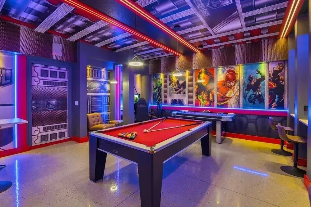 Amazing Game Room Your Kids Will Love! 7 Bedroom Villa by RedAwning