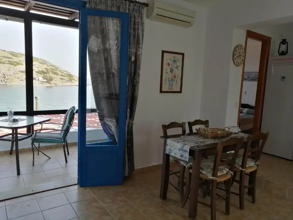 on the sea Despoina apartment at Mochlos Creta