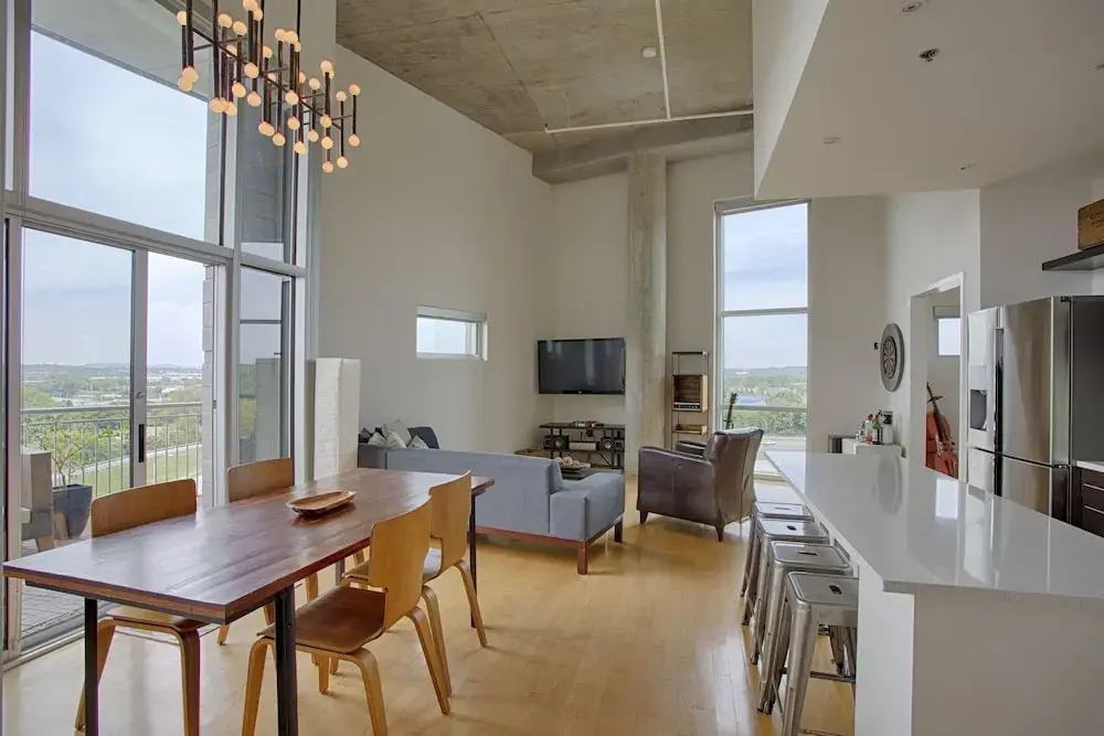 Luxe Downtown Penthouse with City Skyline Views