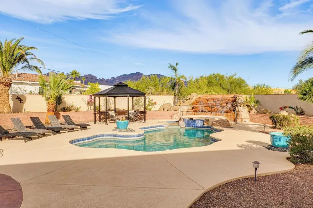Resort-style Backyard & Pool: Luxe Tucson Home