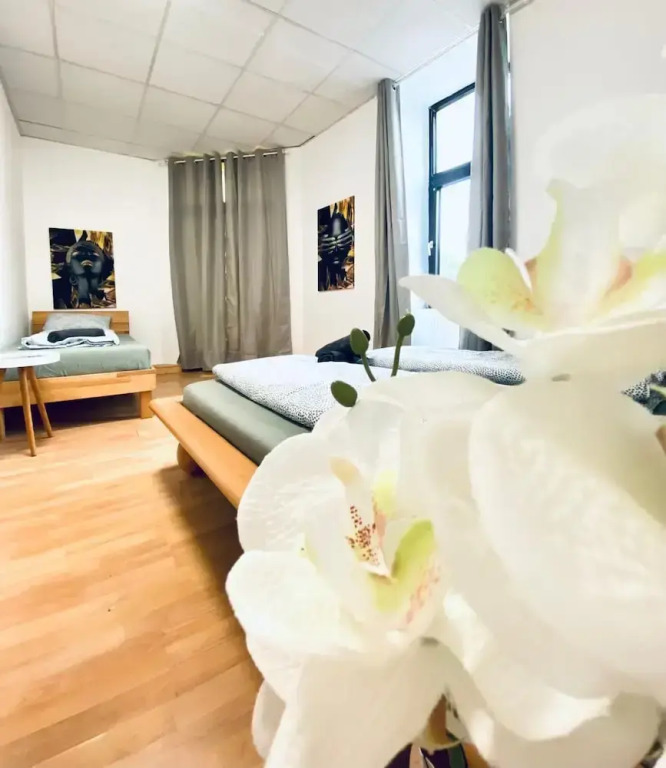 Stylish Shared 3-Bedroom Stay Near City