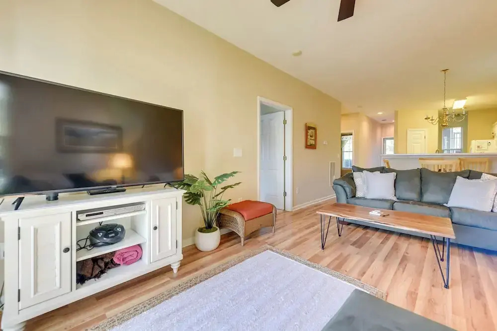 Pond Views & Community Perks: Sunset Beach Condo!