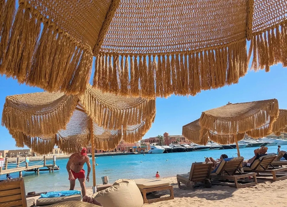 Boho Beach Chalet in El Gouna With Pool Access