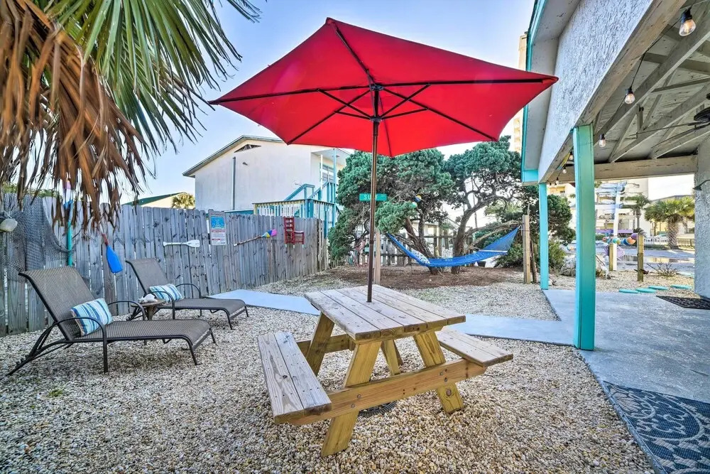 PCB Studio w/ Private Patio: Steps to Beach!