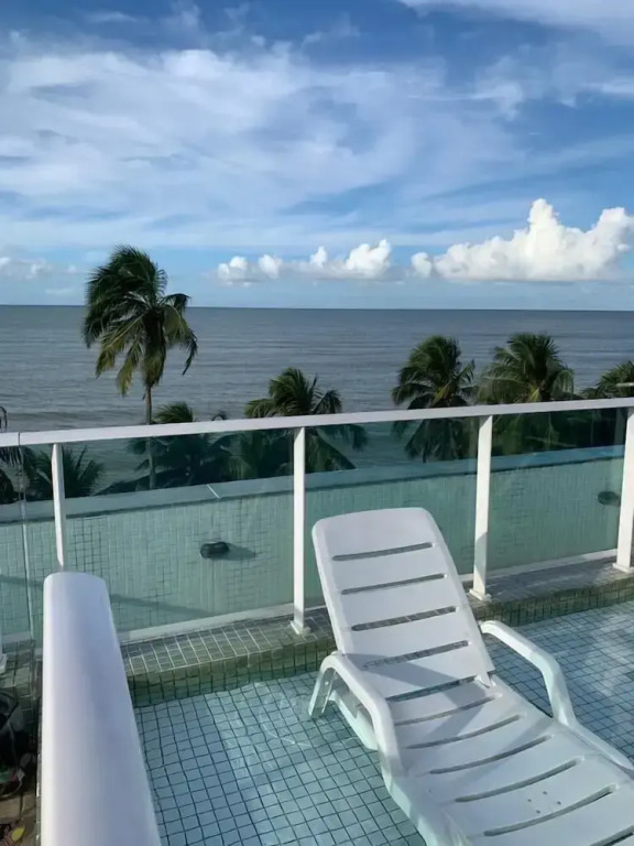 Melhores Flats - Varanda frente ao mar