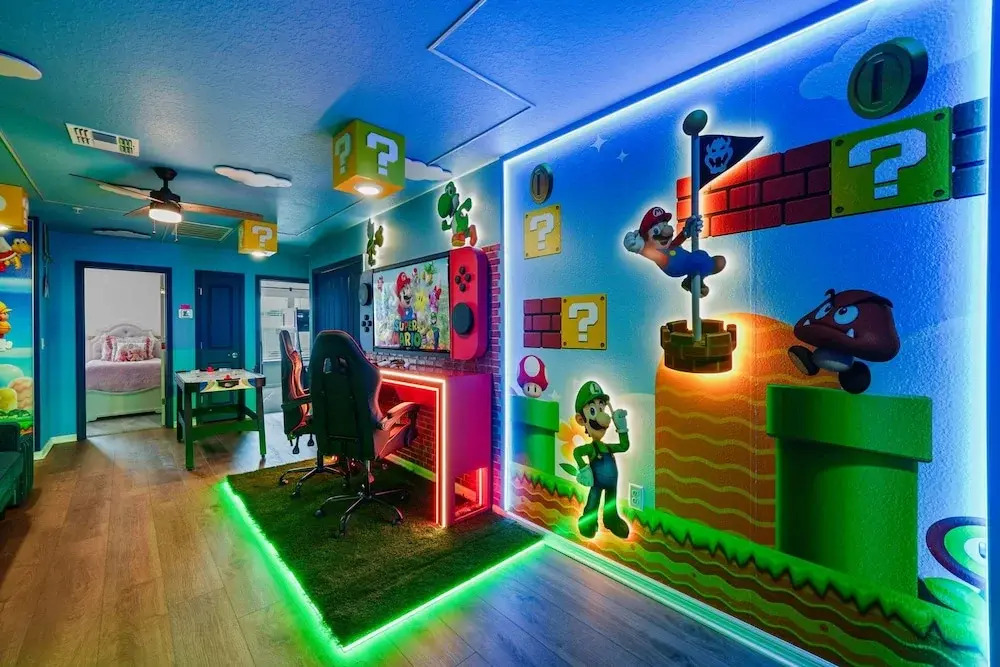 Modern 5BR Nintendo Loft Private Pool 16144