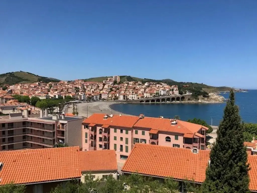 Appart 2p/cabine 6 pers à 200m plage Banyuls-sur-Mer, clim, parking, vue imprenable - FR-1-225C-530