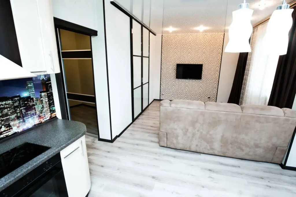 Pritomskij 7/7 Dvuhkomnatnye apartamenty biznes-klassa s vidom na Tom'