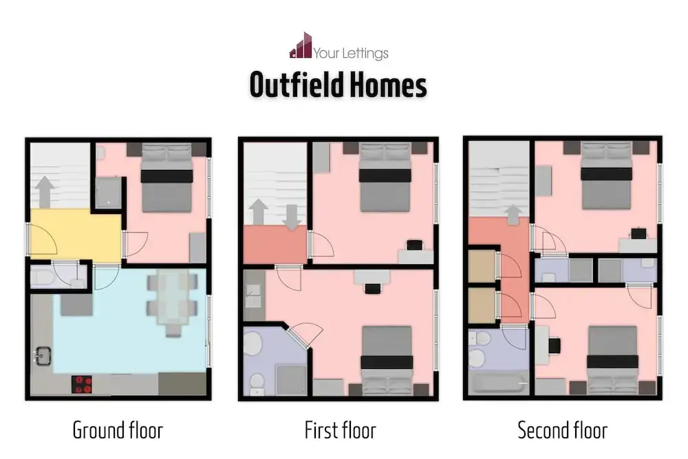 Group Stay Deasls on Outfield 5BR House w 10 Beds