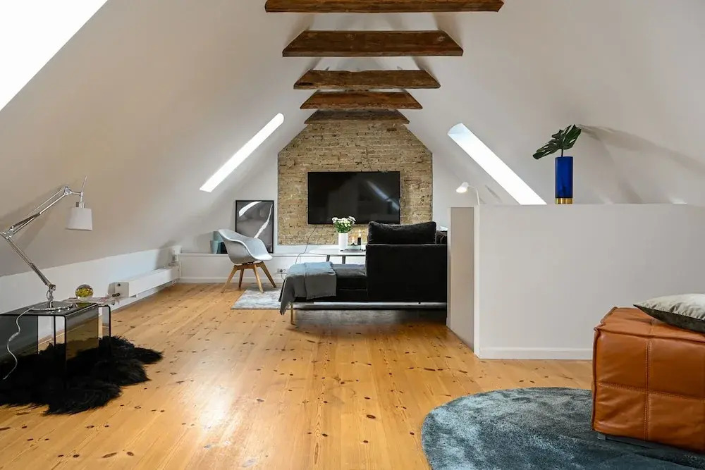 Fantastic Duplex Apartment with Modern Danish Design Furniture