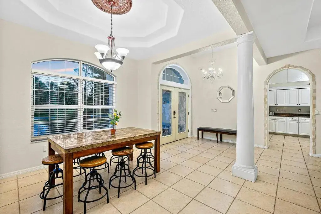 Palm Paradise with Heated Saltwater Pool - 10 min to the Beach