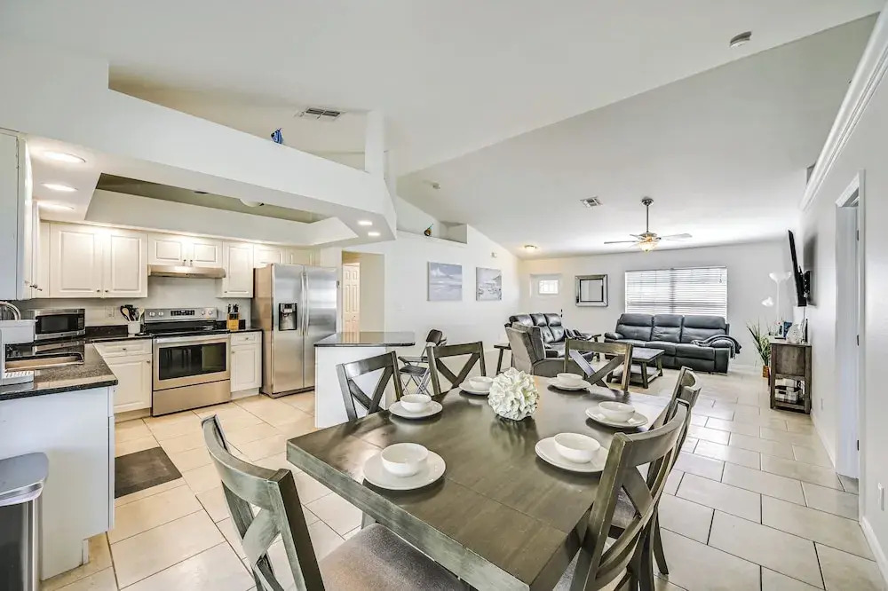 Patio, Dock + Canal Access: Cape Coral Home!