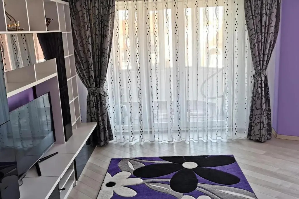 Luxury apartment with two bedrooms and large living room, 100 square meters, city center
