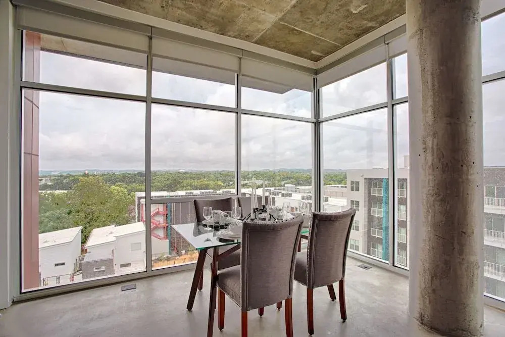 Gaze at Sprawling Green Vistas Through Walls of Windows