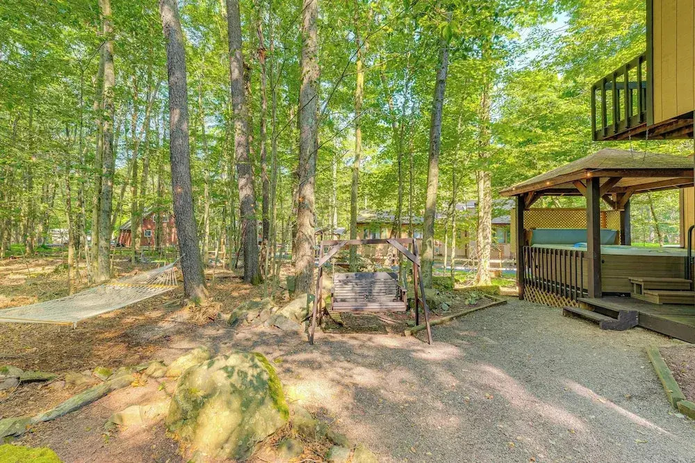 Game Room & Hot Tub: Pine Bear' Pocono Lake Cabin