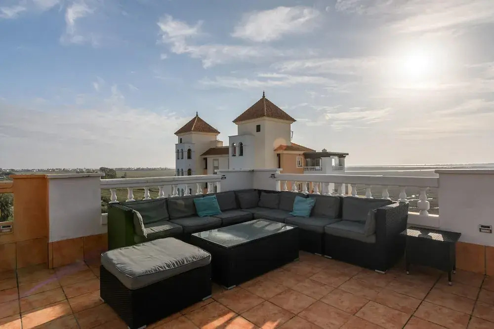 Penthouse With Sea & Golf Views