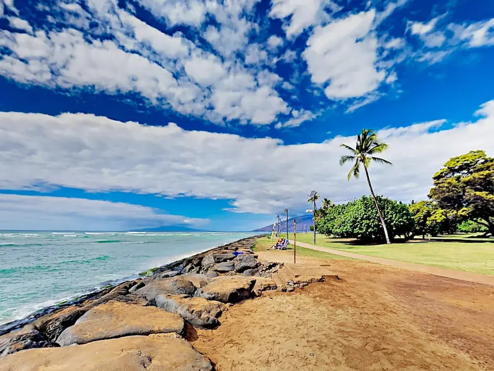 Ocean View W/pool - Across From Kalama Beach 2 Bedroom Condo