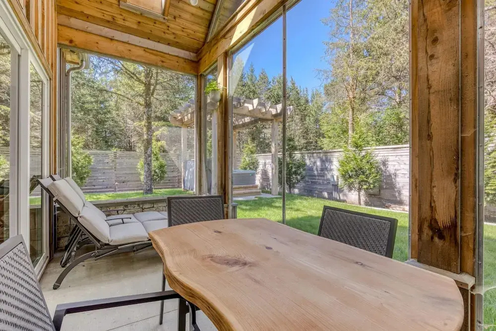 Boutique Cabin Design Luxury Hot Tub Path to Beach