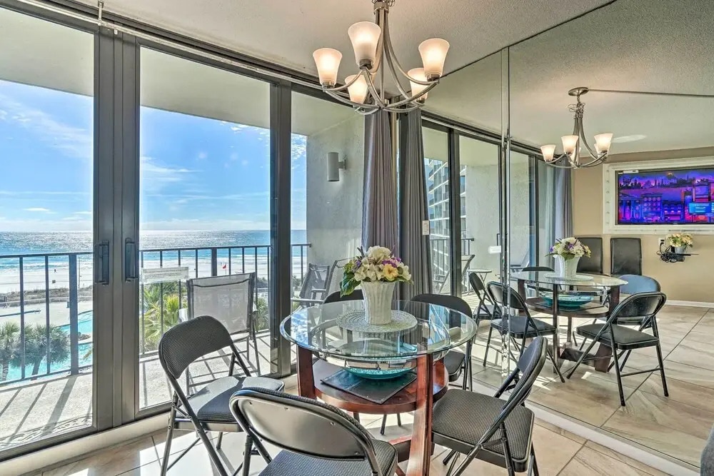 Chic PCB Condo w/ Pool Access + Beachfront Balcony
