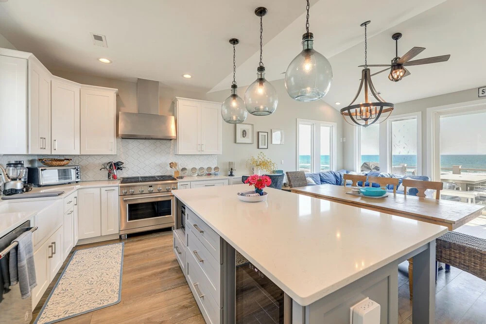 Beachfront Oasis w/ 2 Large Decks, BBQ & Views!