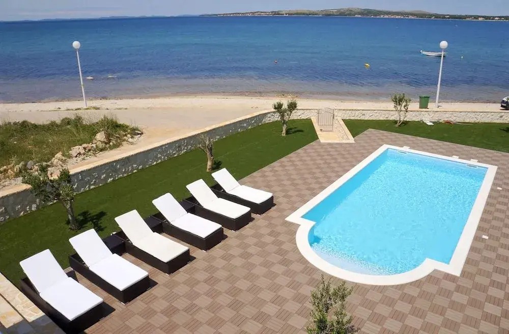 Apartment with 2 Bedrooms in Vir, with Wonderful Sea View, Private Pool, Furnished Balcony - 5 M From the Beach