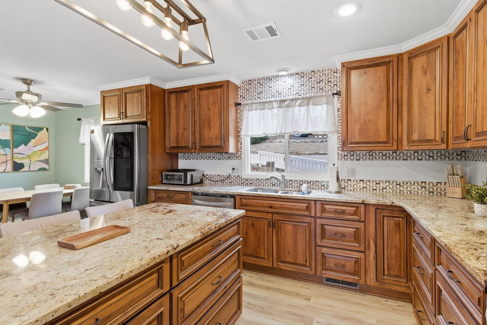 Spacious Lakefront Home w/ Private Dock, Decks, Game Room & Firepits at the 12mm