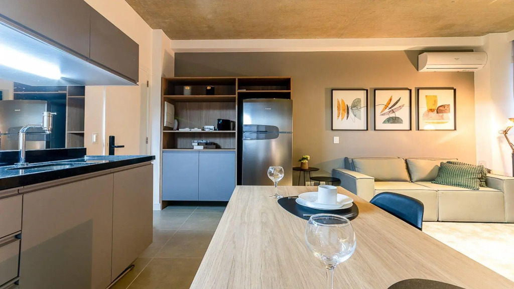 Studios luxuosos no Itaim Bibi com vaga de garagem