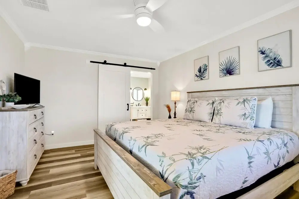 Updated Home Across From Beach With Covered Balcony, Central AC, & Washer/dryer