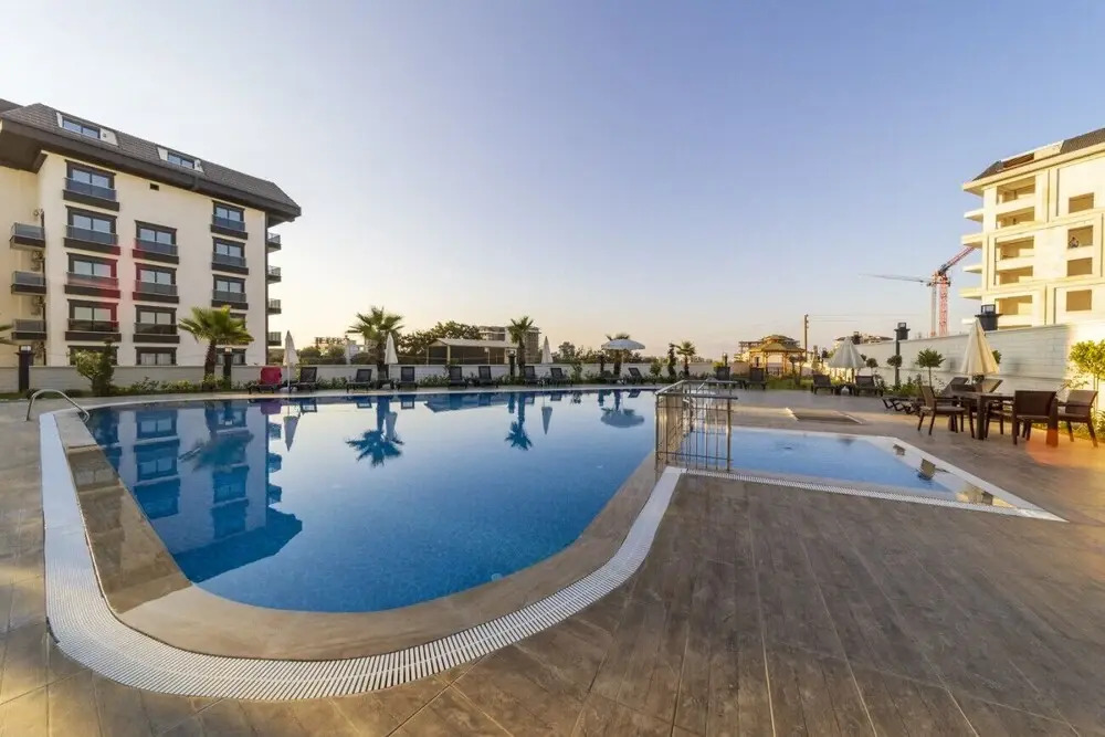 Flat With Shared Pool Hammam and Sauna in Alanya