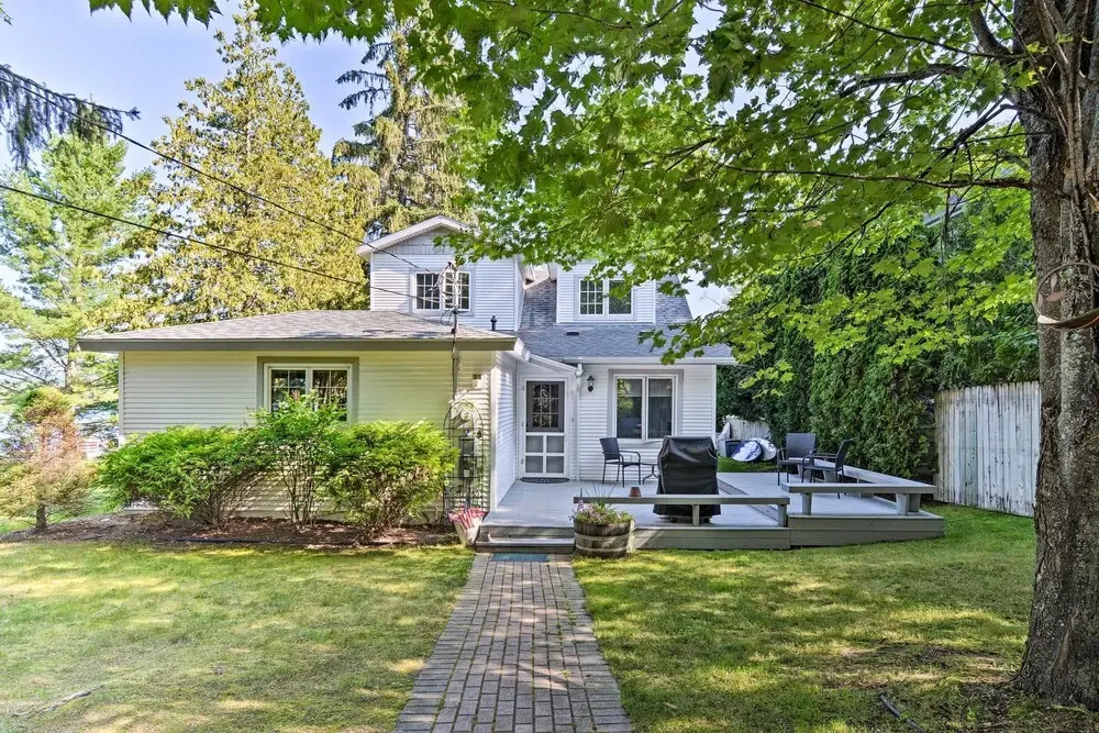 Waterfront Petoskey Cottage w/ Deck + Grill!