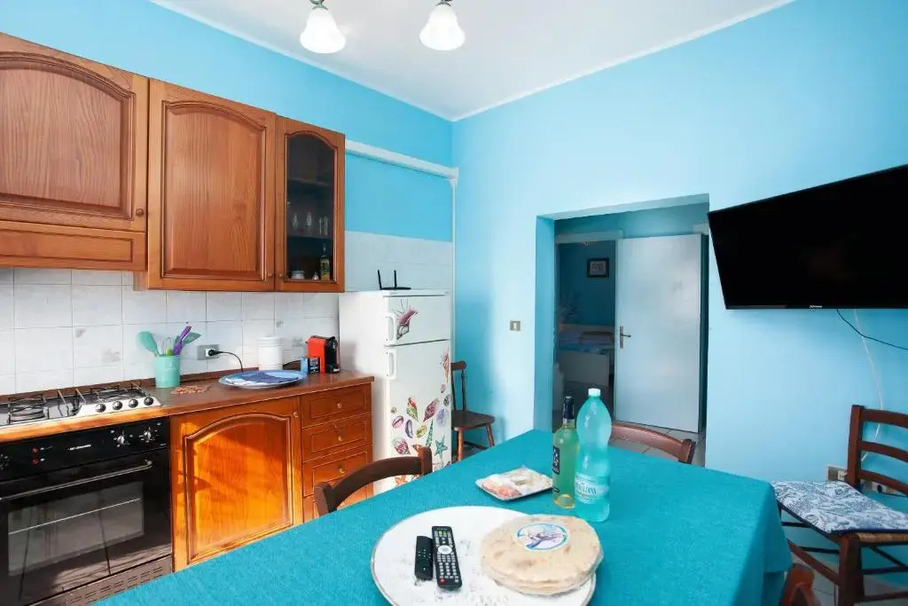Blue house in santa Lucia