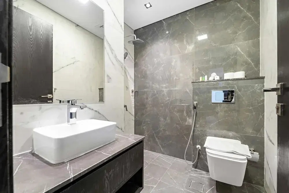 Modern 1-bedroom Apart With Pool gym and Hammam