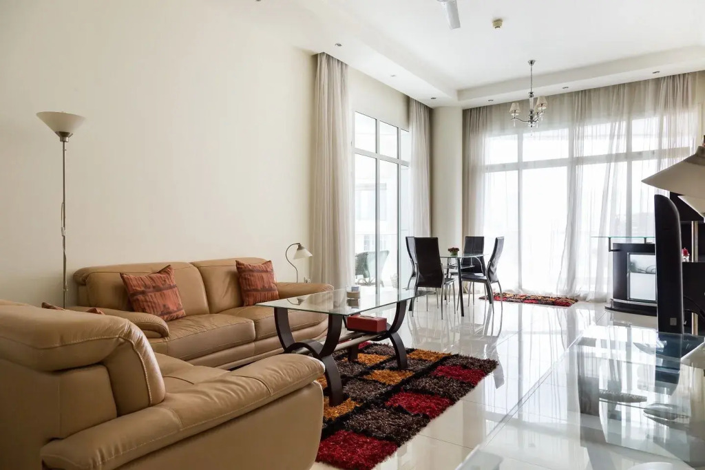 Water views from deluxe apartment in Dubai Marina