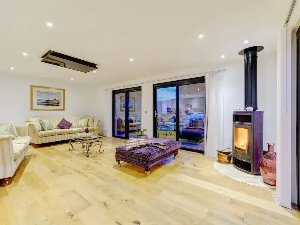With two Terraces Overlooking the Town of Hythe and the sea in the Distance