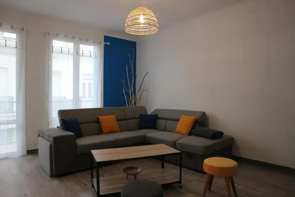 100m plage Appt 3ch 6pers avec fibre patio barbecue