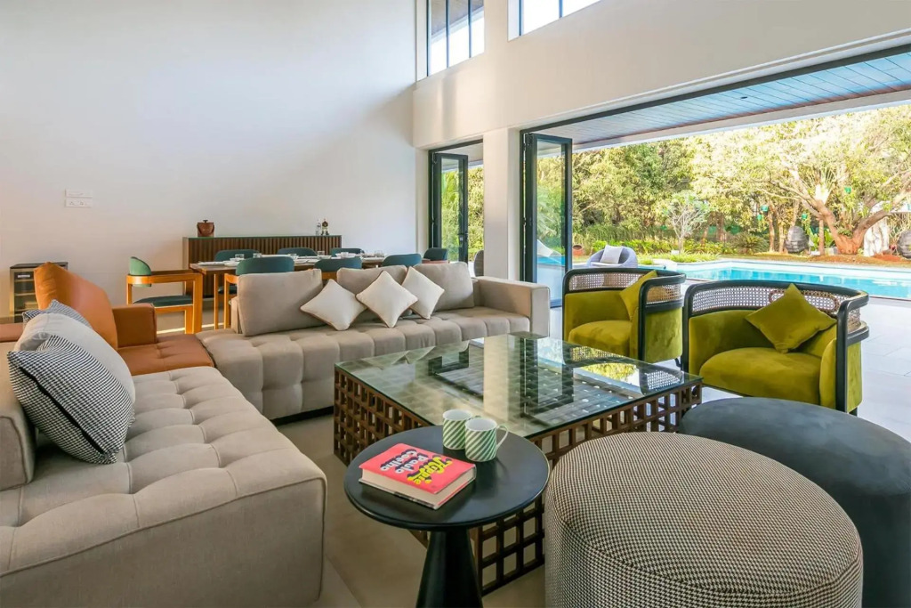 Reflection House by StayVista with Pool, Terrace bar, Indoor games & Exquisite interiors in a nutshell