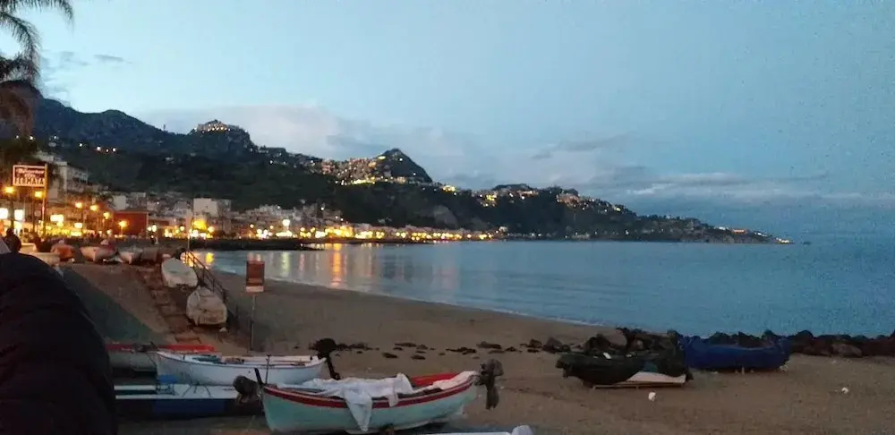 Apartment with One Bedroom in Giardini Naxos , with Wonderful Sea View And Furnished Terrace - 50 M From the Beach