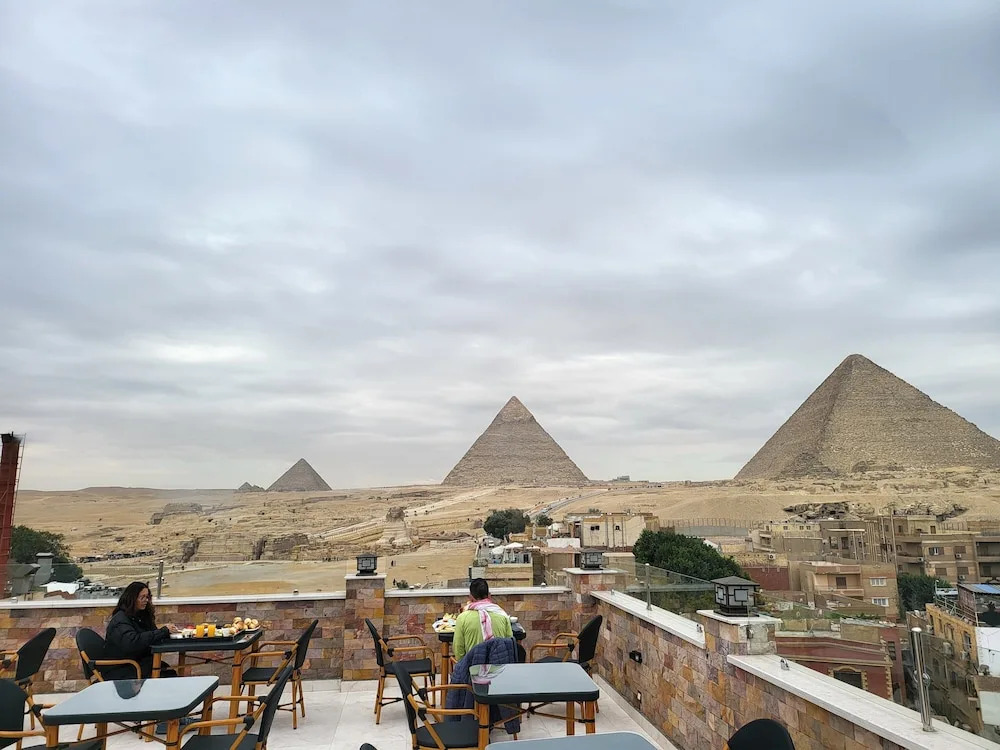 Pyramids top view