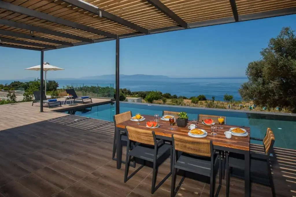 Villa Lefka with Private Infinity Pool & Panoramic Sea Views