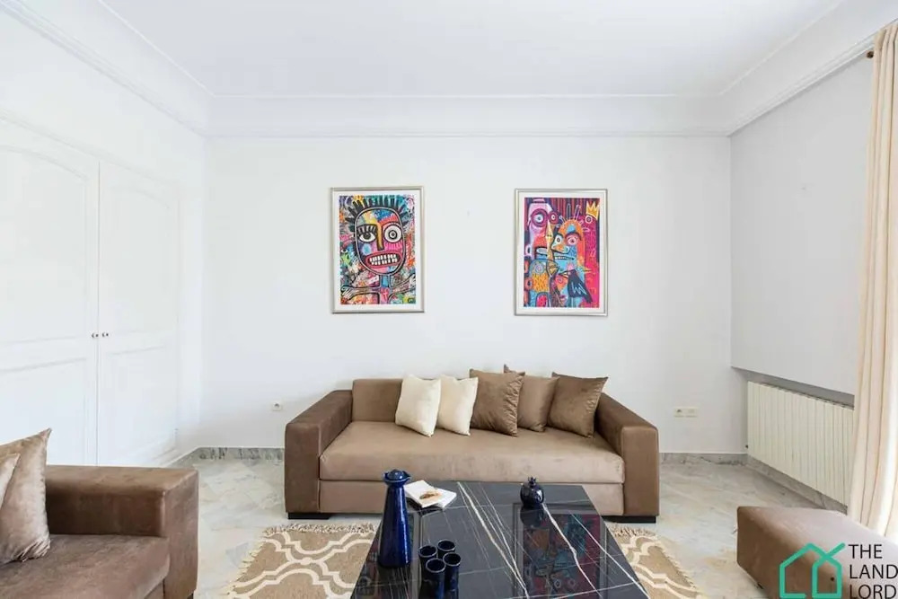Safran II Apt de Charme Avec Terrasse la Marsa
