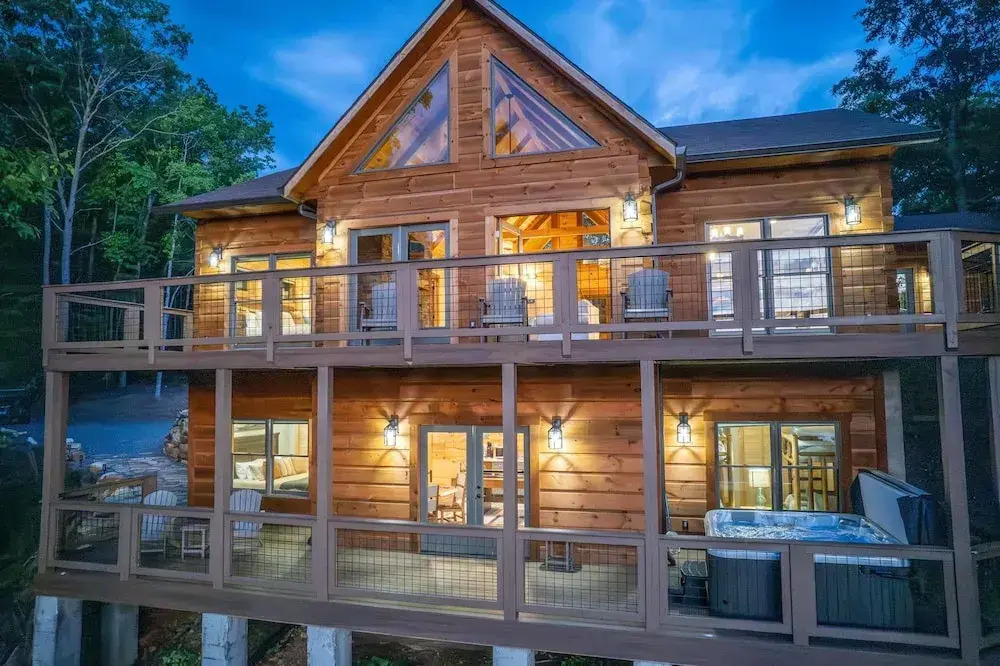 Luxury 3 2 5 Cabin Lake Views Theatre Gameroom